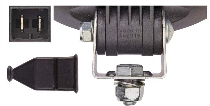 HELLA - Halogen-Arbeitsscheinwerfer - Oval 100 - 12V - Anbau - stehend - weitreichende Ausleuchtung