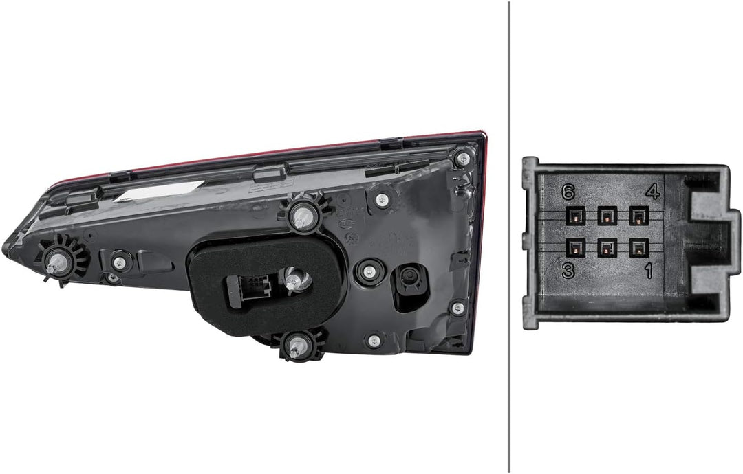 HELLA 2SV 012 247-111 Heckleuchte - LED - innerer Teil - ECE/CCC - für Linksverkehr - links Links In
