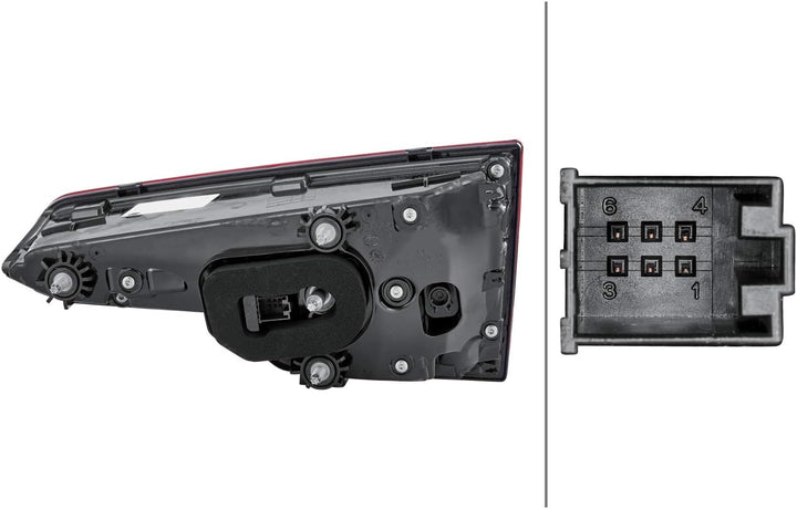 HELLA 2SV 012 247-111 Heckleuchte - LED - innerer Teil - ECE/CCC - für Linksverkehr - links Links In