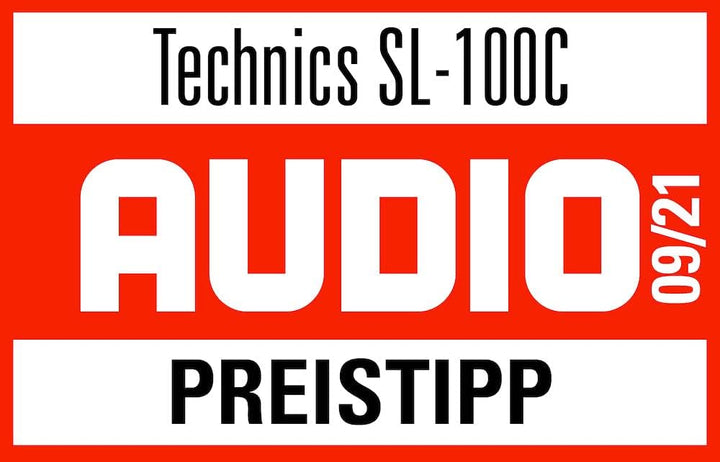 Technics SL-100C Plattenspieler mit Direktantrieb, AT-VM95C Tonabnehmer, Autolift, 3 Geschwindigkeit