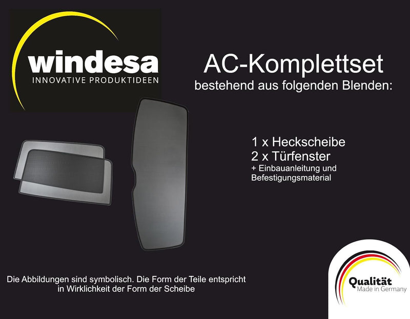 Sonniboy kompatibel mit Volkswagen Up! / Seat Mii / Skoda Citigo 5-türer 2012-