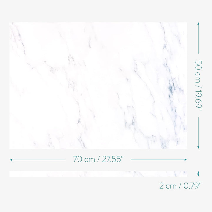 Navaris Magnettafel Magnetpinnwand Memoboard zum Beschriften - 70 x 50cm Notiztafel div. Designs - T