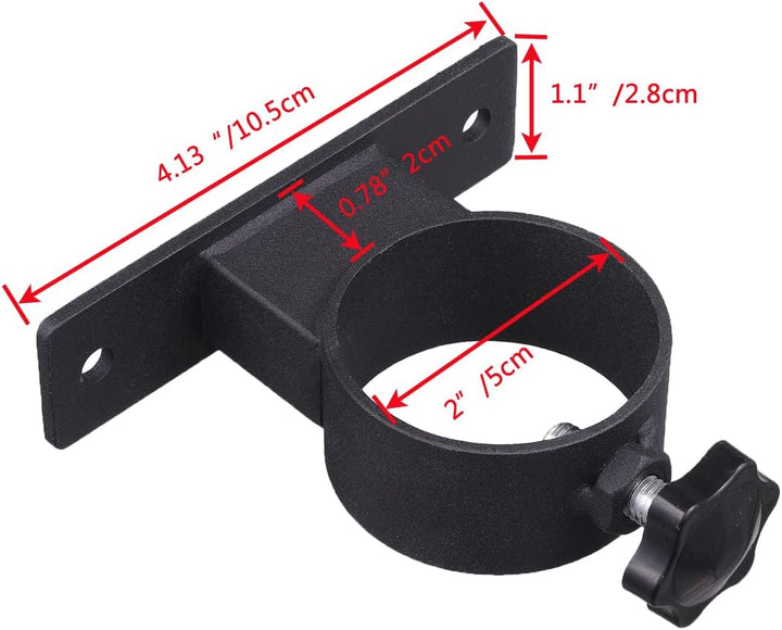 VANROUG Terrassen-Schirmhalter für den Aussenbereich, Klemmhalterung für Deckgeländer, Zäune, Balkon