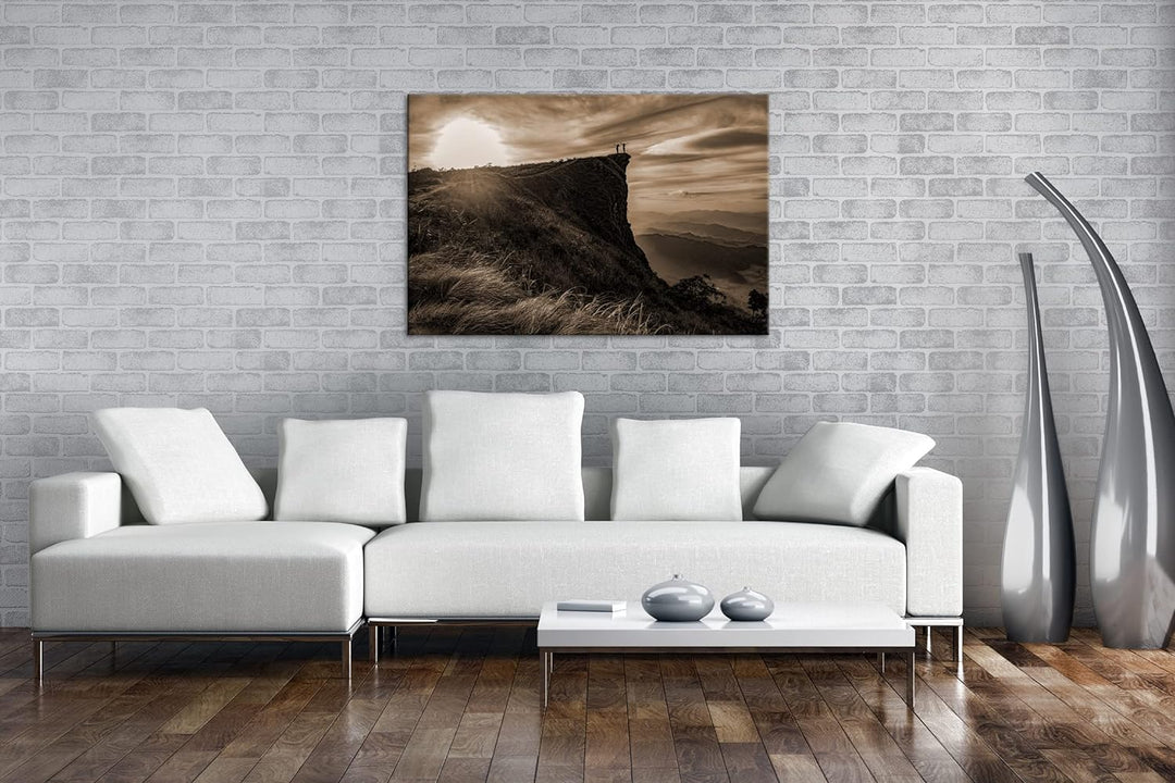 deyoli abenteuerliche Wanderung in der Landschaft Thailands Format: 80x60 als Leinwand, Effekt: Sepi