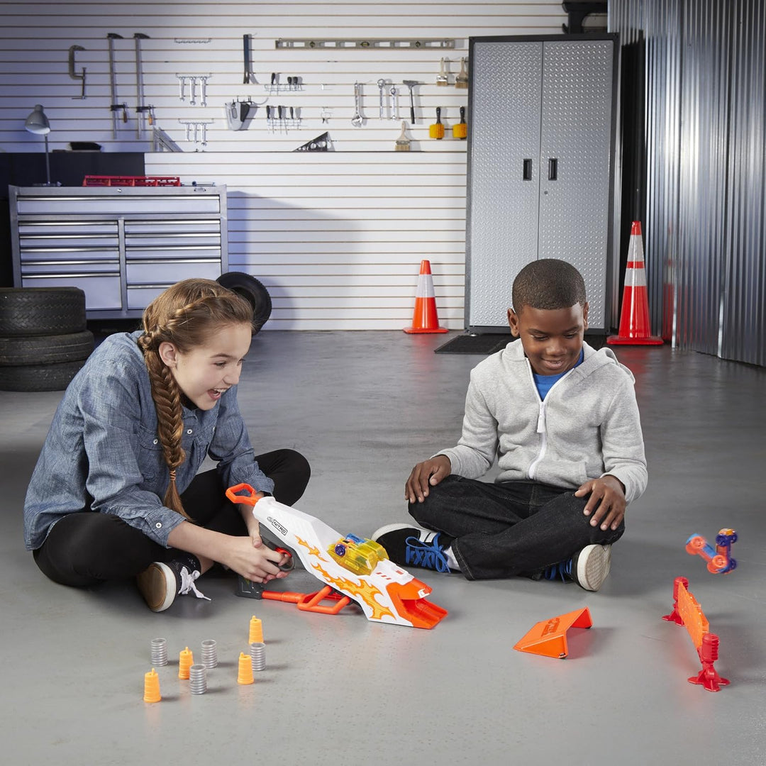 NERF Hasbro Nitro E0858EU4 Doubleclutch Inferno, Fahrzeugblasterset Multicolour