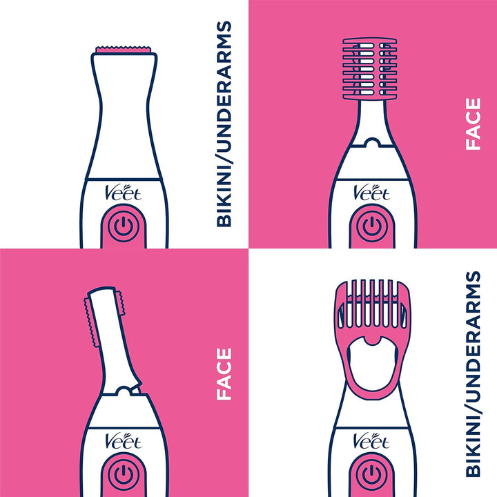 Veet Präzisions-Trimmer Beauty Styler, für Damen, für empfindliche Haut