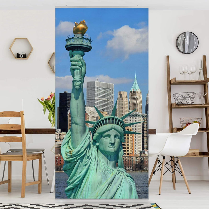 Bilderwelten Raumteiler New York Skyline 250x120cm ohne Halterung 250x120cm without hanger, 250x120c