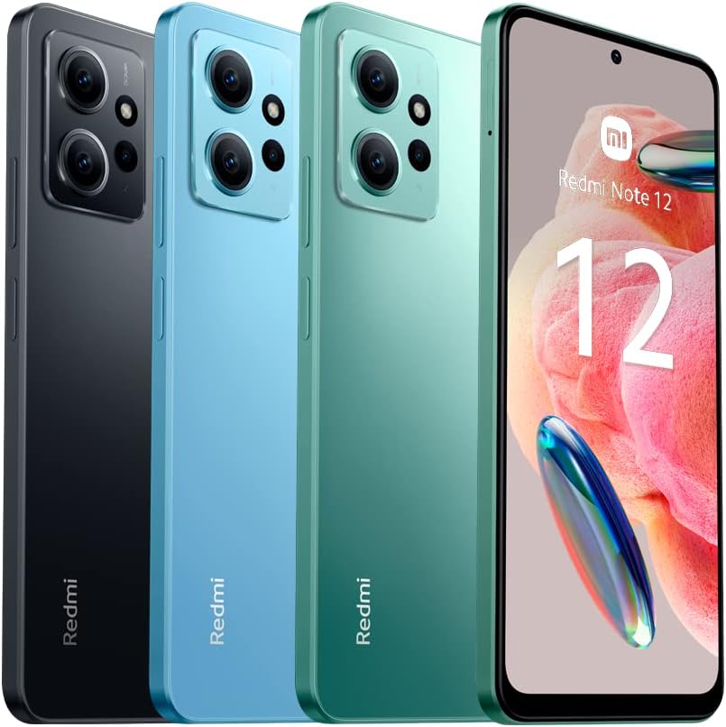 Xiaomi Redmi Note 12, 120 Hz AMOLED-Display, Snapdragon-Prozessor, 33 W, 5000 mAh, Onyx-Grau, 4 GB R