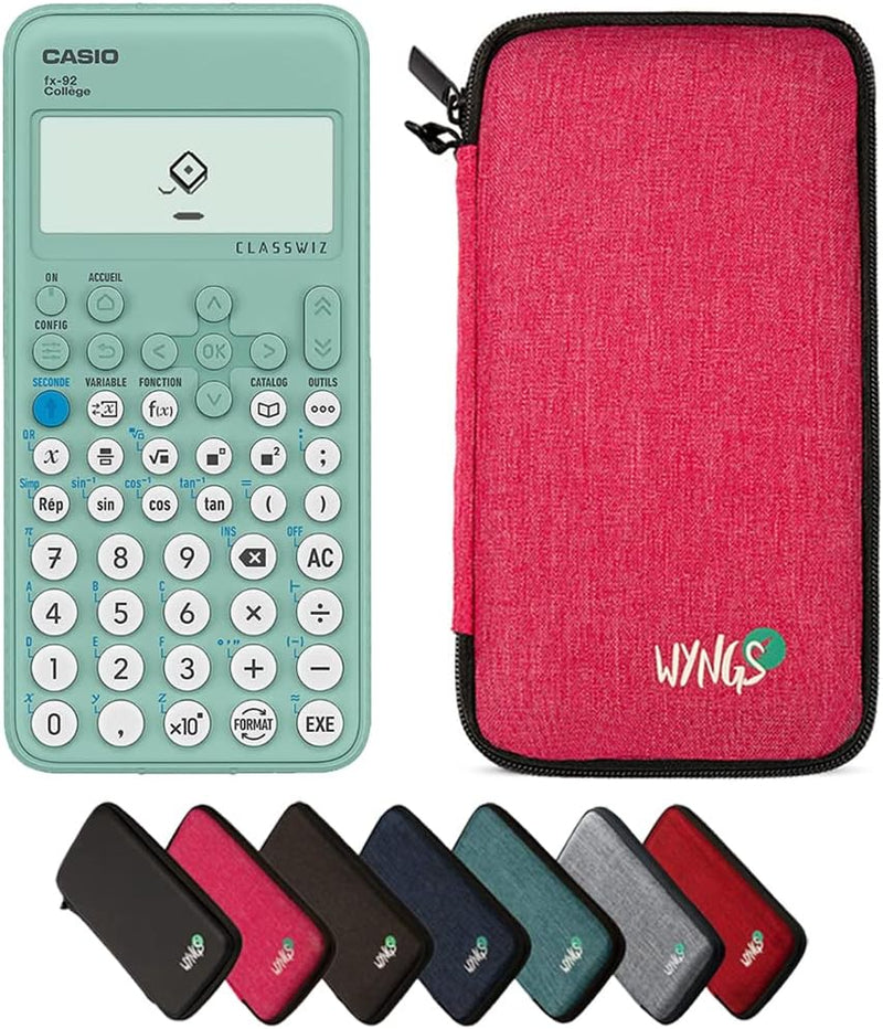 CALCUSO Sparpaket: Casio FX-92 College ClassWiz technisch-wissenschaftlicher Schulrechner + WYNGS Sc