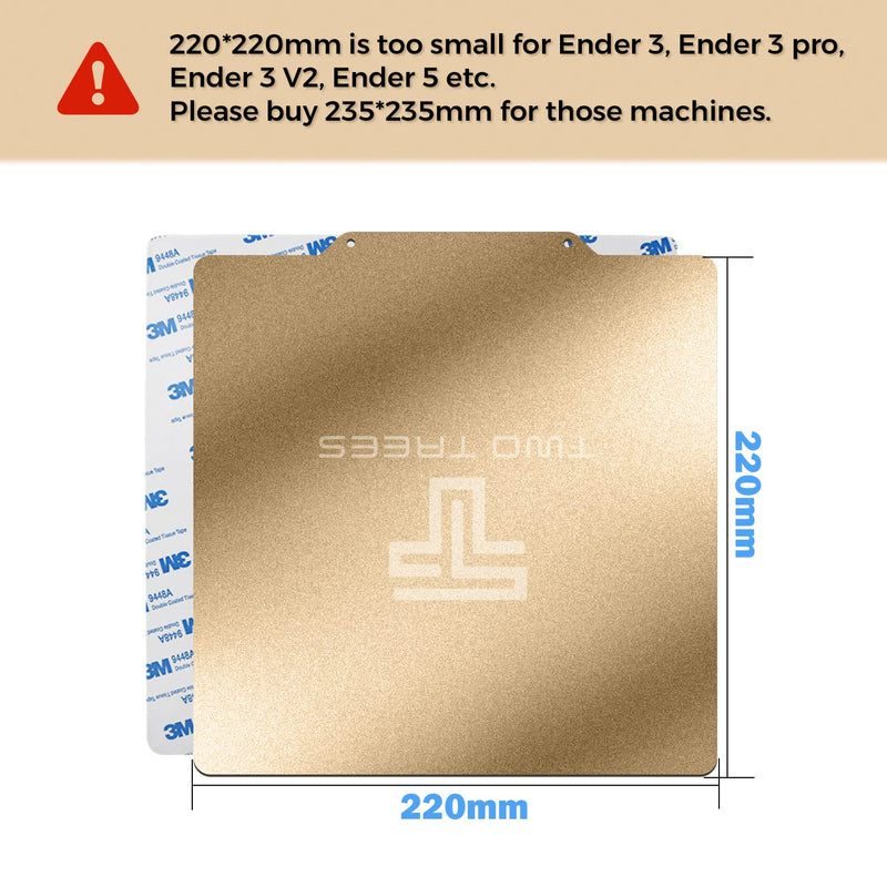 PEI-Blatt 3D-Druckerplattform zu verwenden220 x 220mm für Anet A8 Maker Select Plus Wanhao Tronxy xy
