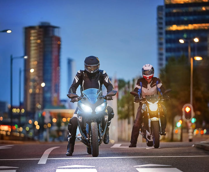 Philips Ultinon Pro6000 H4-LED Motorrad Scheinwerferlampe mit Strassenzulassung, 230% helleres Licht