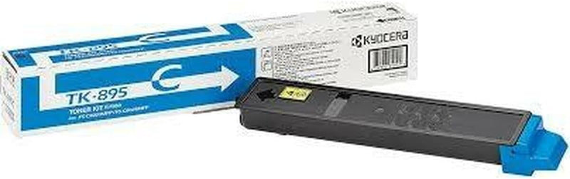 Kyocera TK-895C Original Toner-Kartusche Cyan 1T02K0CNL0. Kompatibel für FS-C8020MFP, FS-C8025MFP, F