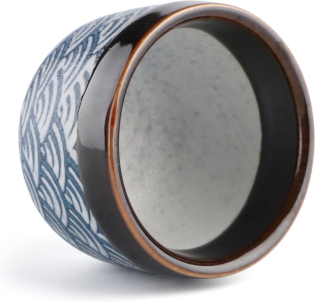 Japanischer Liquor Sake Set mit Sake Becher Wein Topf Porzellon Sake Satz für Wärmeren (1 Sake-Topf