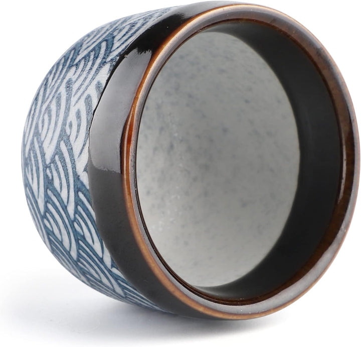 Japanischer Liquor Sake Set mit Sake Becher Wein Topf Porzellon Sake Satz für Wärmeren (1 Sake-Topf