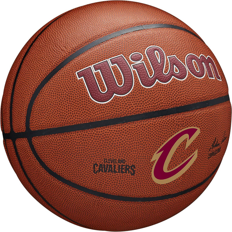 Wilson Basketball, NBA Team Alliance, Cleveland Cavaliers, Outdoor und Indoor, PureFeel Cover, Gröss