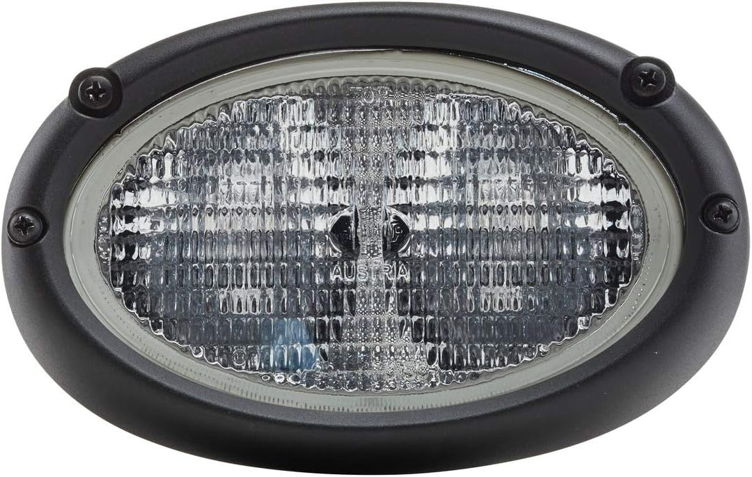 HELLA - Halogen-Arbeitsscheinwerfer - Oval 100 - 12V - Einbau/Schraubanschluss - 2-Punkt Befestigung