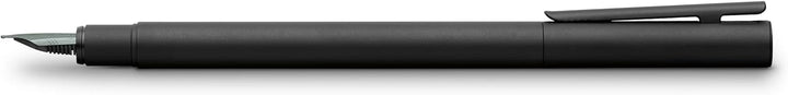 Faber-Castell 342301 - Füller Neo Slim Metall, Federbreite F, schwarz Federbreite F schwarz, Federbr