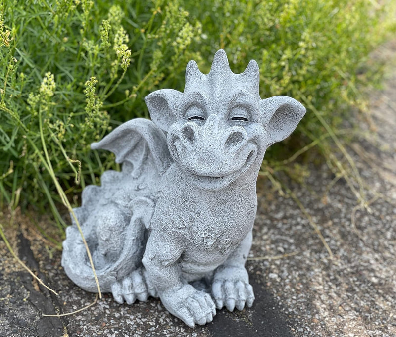 Stone and Style Steinfigur grosser Drache Cristiano frostfest wetterfest Gartenfigur