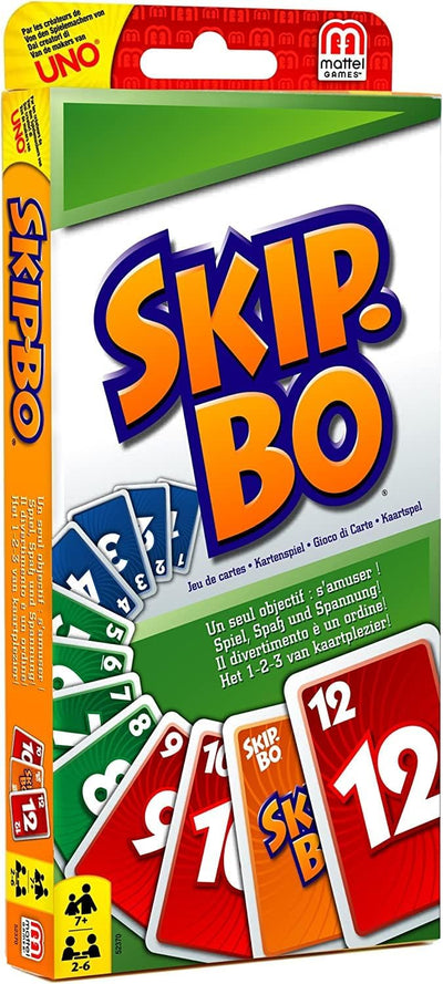 Collectix Kartenspiel Set: Kartenspiel Set: Skip-BO Kartenspiel + Skip-BO Tragetasche, Gesellschafts