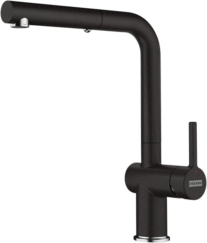 FRANKE 1 Active L pull out spray Spültischarmatur, Chrome/Black