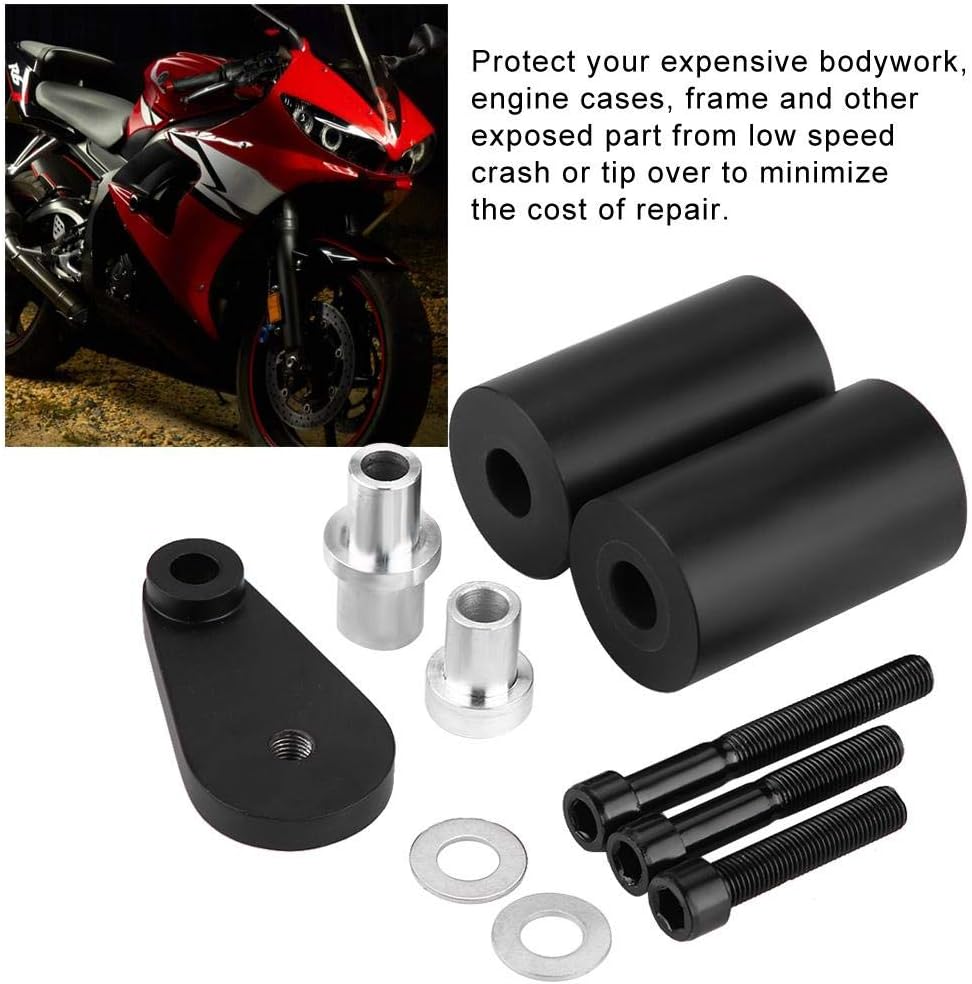 Suuonee Motorrad Sturzpads Crash Protector, Motorrad Refit Teile Rahmen Schieberegler Slider Crash P