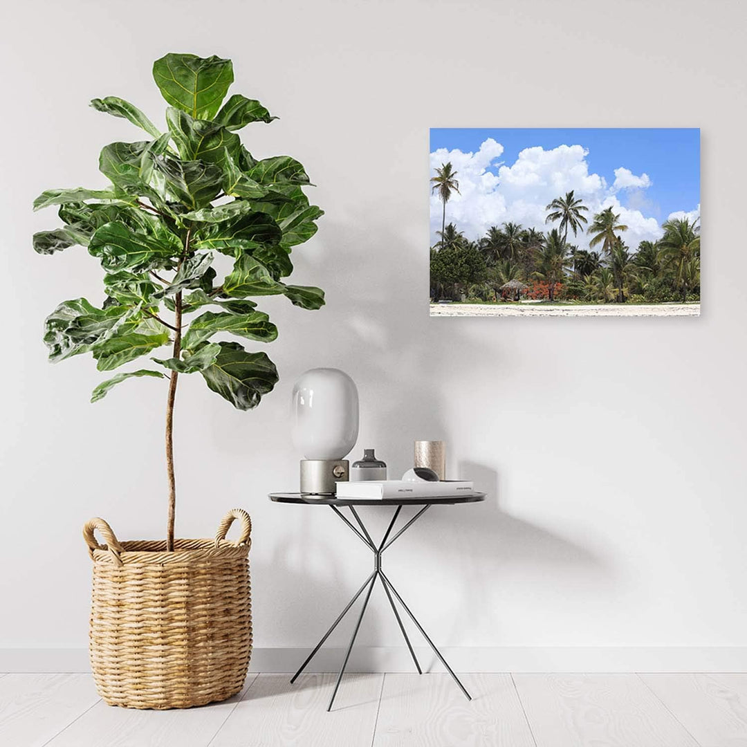 Feeby Deco Panel tropische Landschaft Bild Kunstdruck modern mehrfarbig 90x60 cm Deko paneel 90x60 c