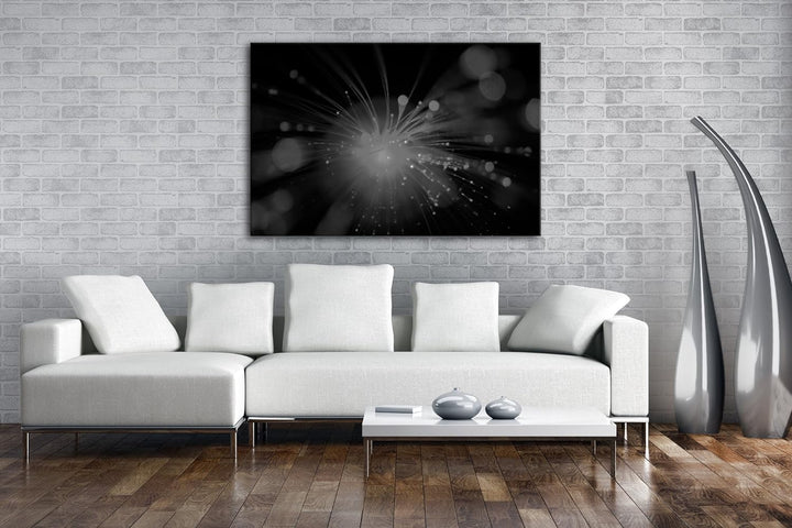 deyoli Dark künstliches rotes Licht Effekt: Schwarz/Weiss im Format: 80x60 als Leinwandbild, Motiv f