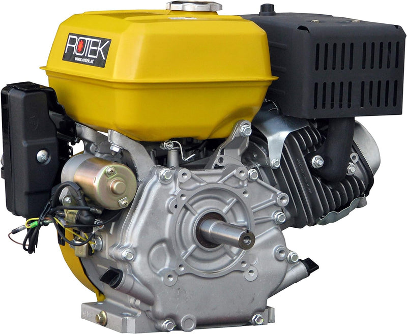 Rotek luftgekühlter 1-Zylinder 4-Takt 270ccm Benzinmotor, EG4-0270-5HE-S1 zylindrisch D25 L:63mm (S1