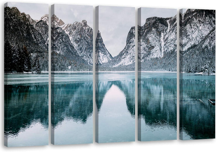 Feeby. Leinwandbild - 5 Teile - Bilder Wand Bild Wandbilder Kunstdruck XXL, 5-Teilig, Typ C, 300x140