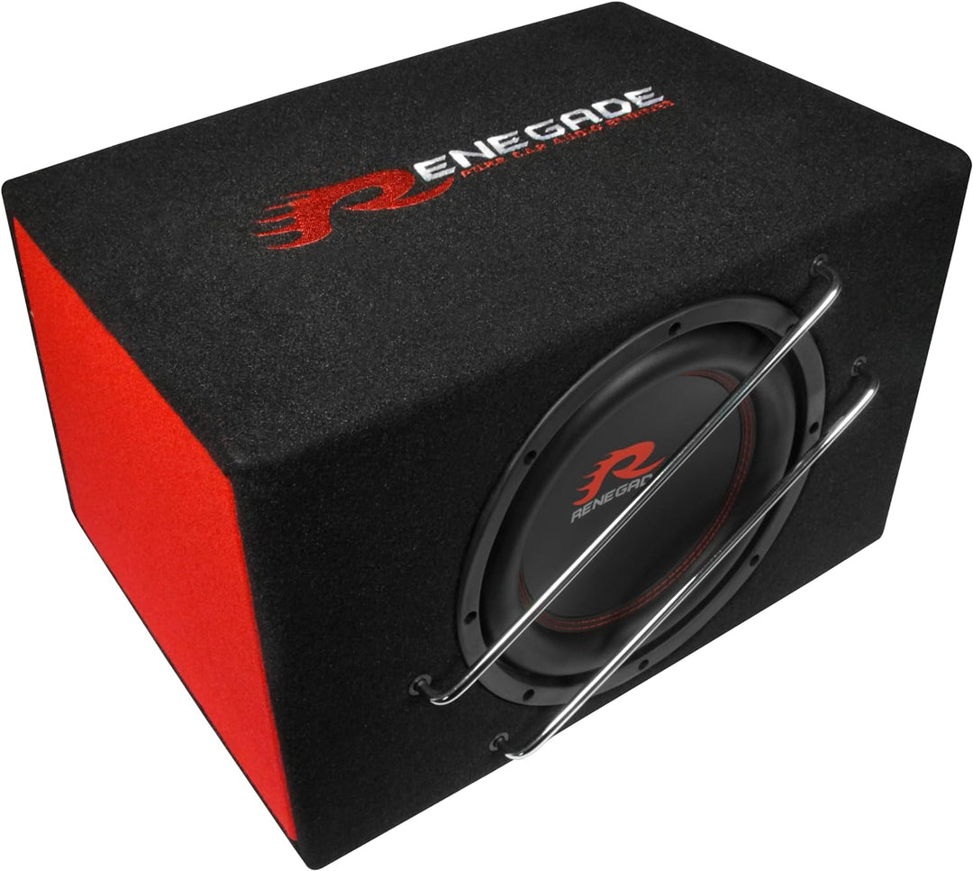 Renegade RXV1000A - 25 cm (10") Aktiv-Gehäuse-Subwoofer - integrierter Verstärker mit 400 W max. | C