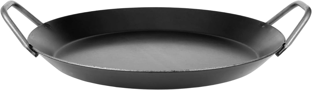 GRÄWE Eisen-Servierpfanne mit 2 Griffen, 32 cm flach, glatt