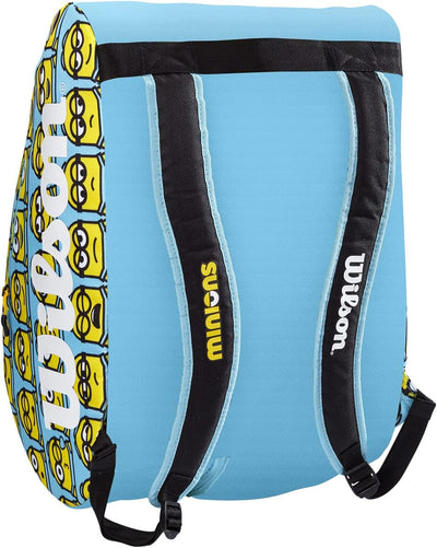 Wilson Unisex-Youth Minions 2.0 JR Padel Bag Padeltasche, Black/Yellow, Junior