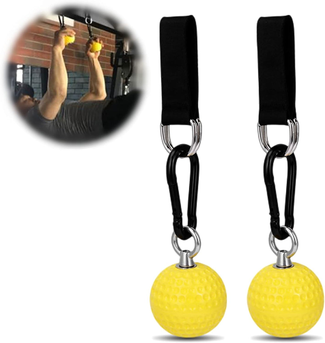 Klettern Pull Up Ball Haltegriffe mit Riemen,Halten Griffe Trainer für Finger,Unterarm,Bizeps,Rücken
