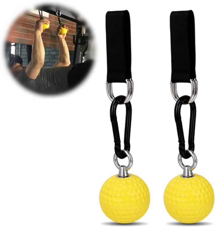 Klettern Pull Up Ball Haltegriffe mit Riemen,Halten Griffe Trainer für Finger,Unterarm,Bizeps,Rücken