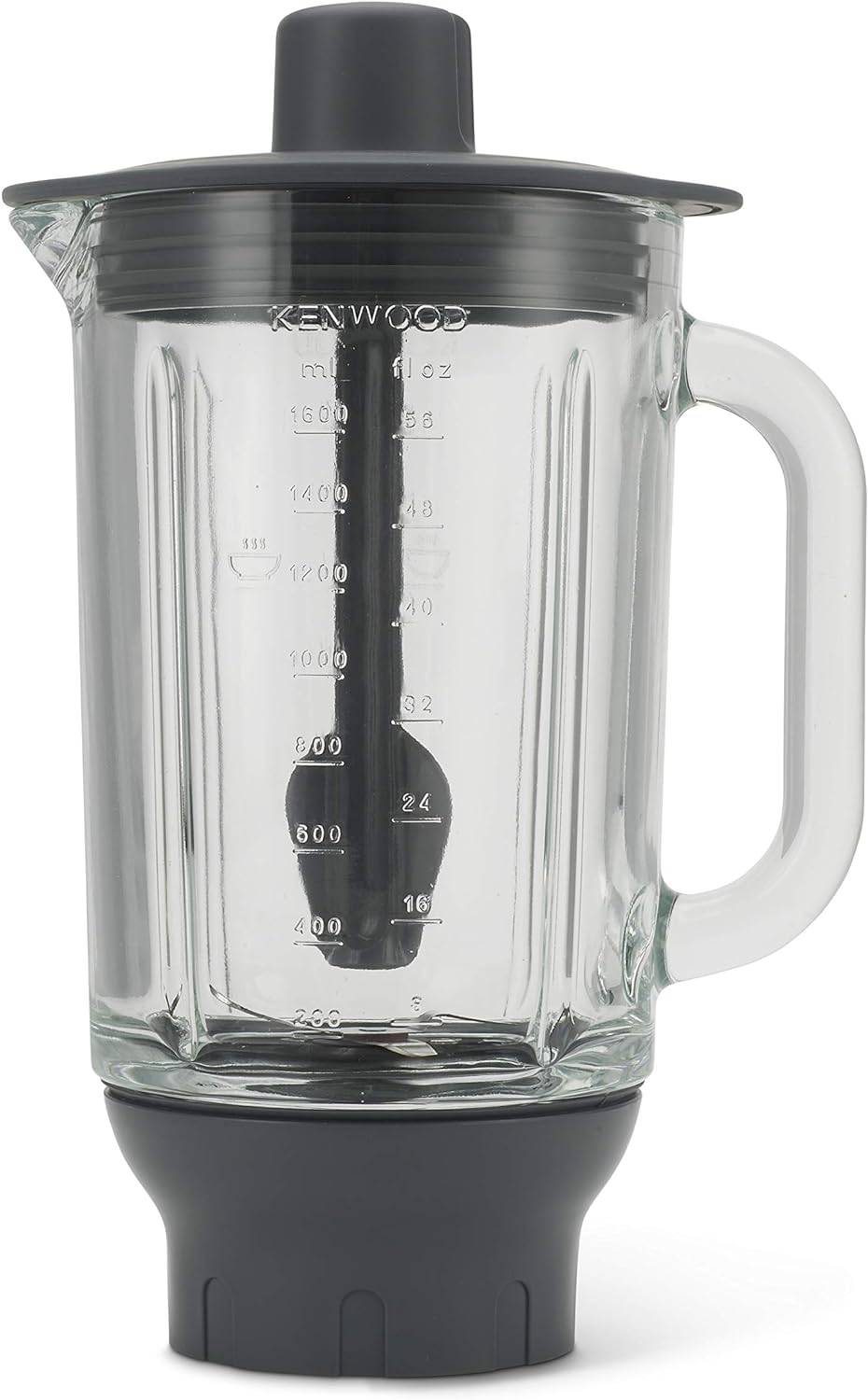Kenwood KAH358GL Glas-Mixaufsatz (crushen, mixen, heisse Suppen, Küchenmaschinen-Zubehör, Geeignet f