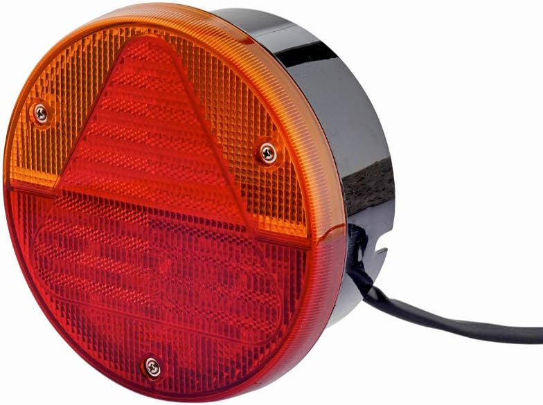 HELLA - Heckleuchte - Hybrid - 12V - Anbau/geschraubt - Lichtscheibenfarbe: rot/gelb - LED-Lichtfarb