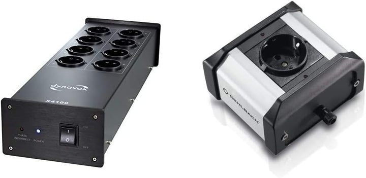 Dynavox 207410 HiFi-Steckdosenleiste Schwarz & Oehlbach Phaser - Hochwertiger Phasendetektor - Einfa