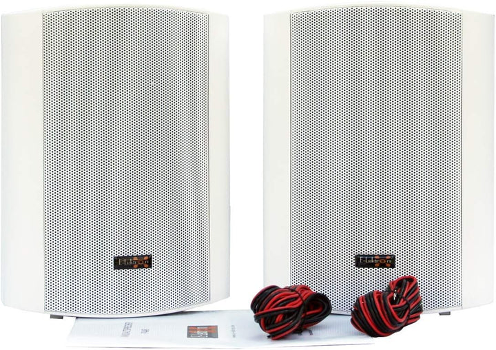 E-Lektron EWL5P Stereo passiv Lautsprecher Paar inkl. Wandhalter für innen und aussen - 5" 125W - We