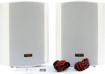 E-Lektron EWL5P Stereo passiv Lautsprecher Paar inkl. Wandhalter für innen und aussen - 5" 125W - We