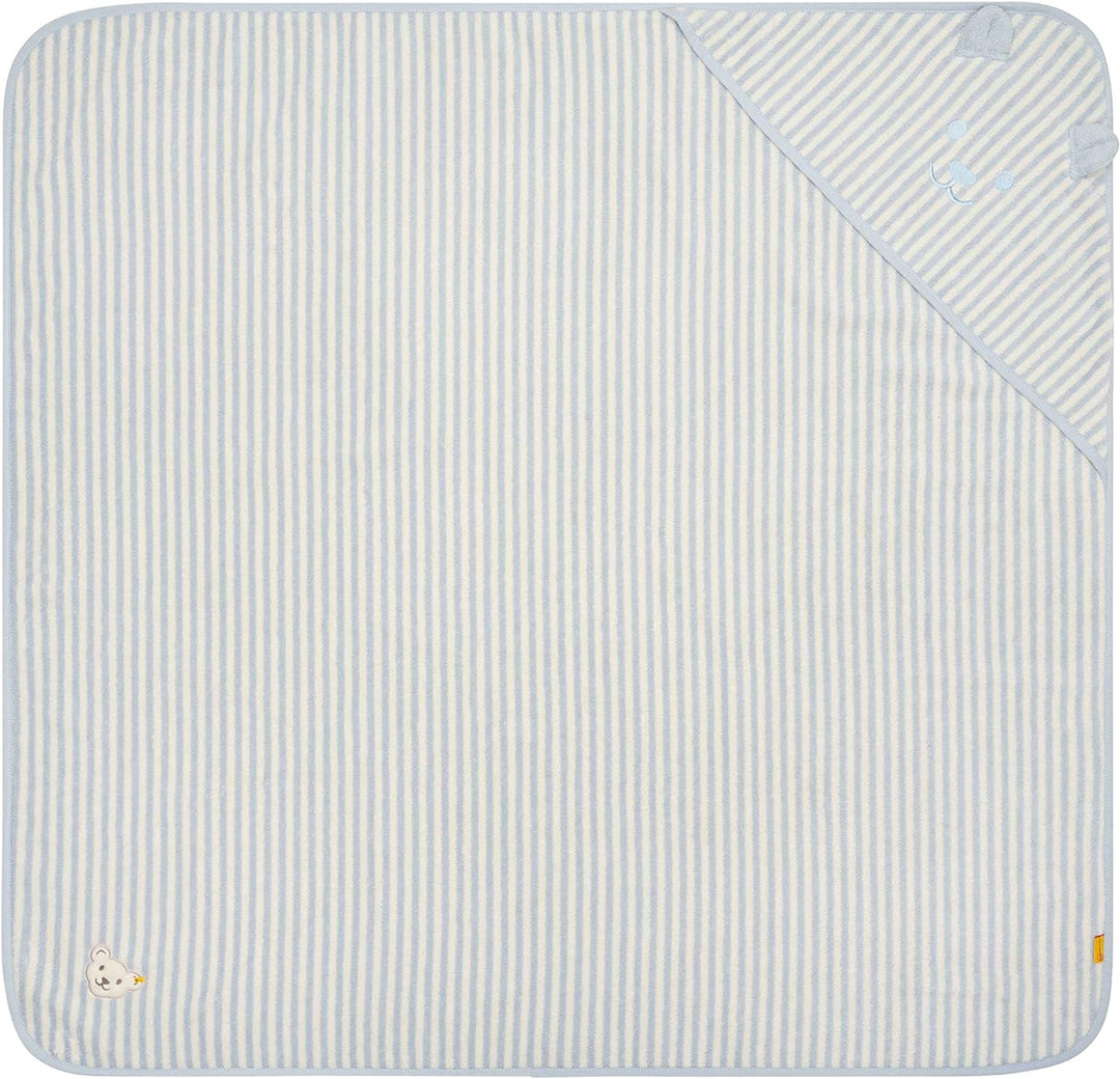 Steiff Unisex Kids Mini Basic Badetuch Mit Kapuze, Celestial Blue
