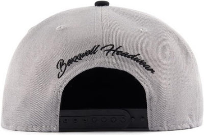 Bexxwell Snapback Cap grau/schwarz mit Anker (optimale Passform, Kappe, Black, Grey, Gray, Anchor, U