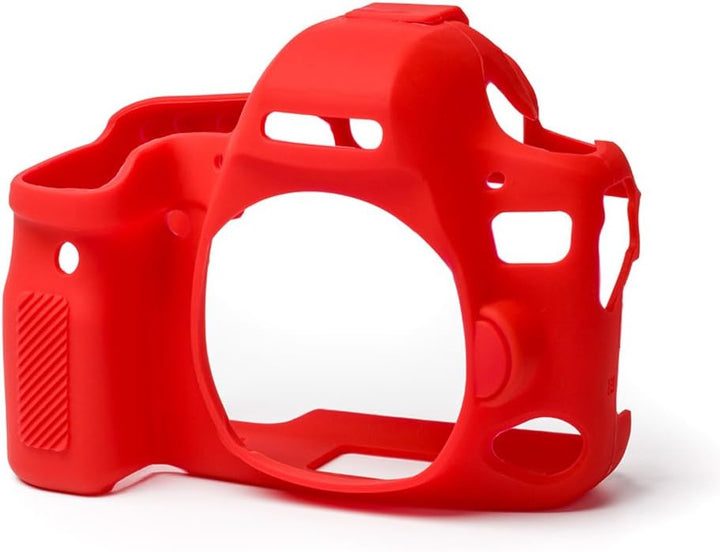 easyCover - Silikon Kameratasche - Schutz für Ihre Kamera - Canon 6D Mark II - Rot