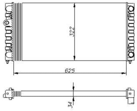 NRF 54664 Kühler, Motorkühlung