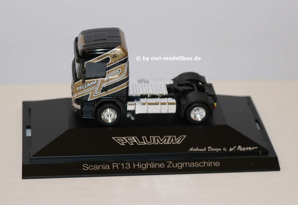 herpa 110891" Scania R HL Zugmaschine Pflumm Miniaturfahrzeug
