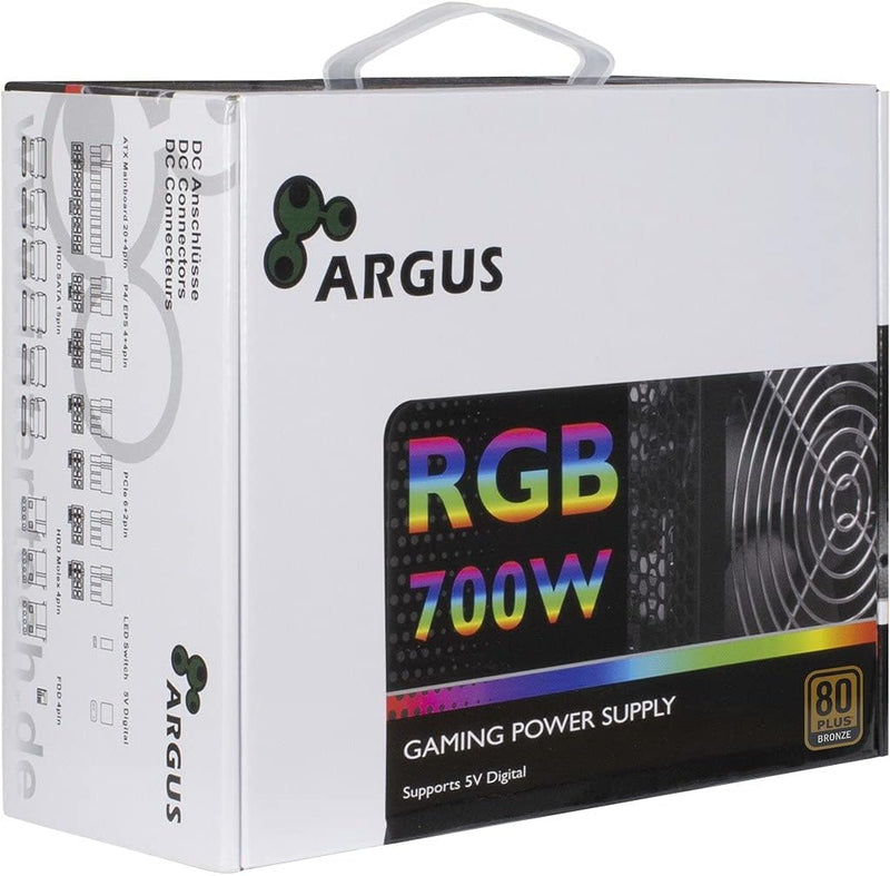 Inter-Tech Netzteil 700W Argus RGB-700 II 140mm Lüfter Retail, 88882173