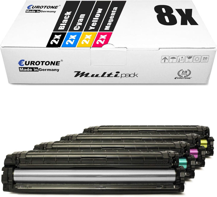 8X Müller Printware Toner für Samsung CLX 6260 FW ND FR FD Premium Line ersetzt CLT-506L Set aus 8,