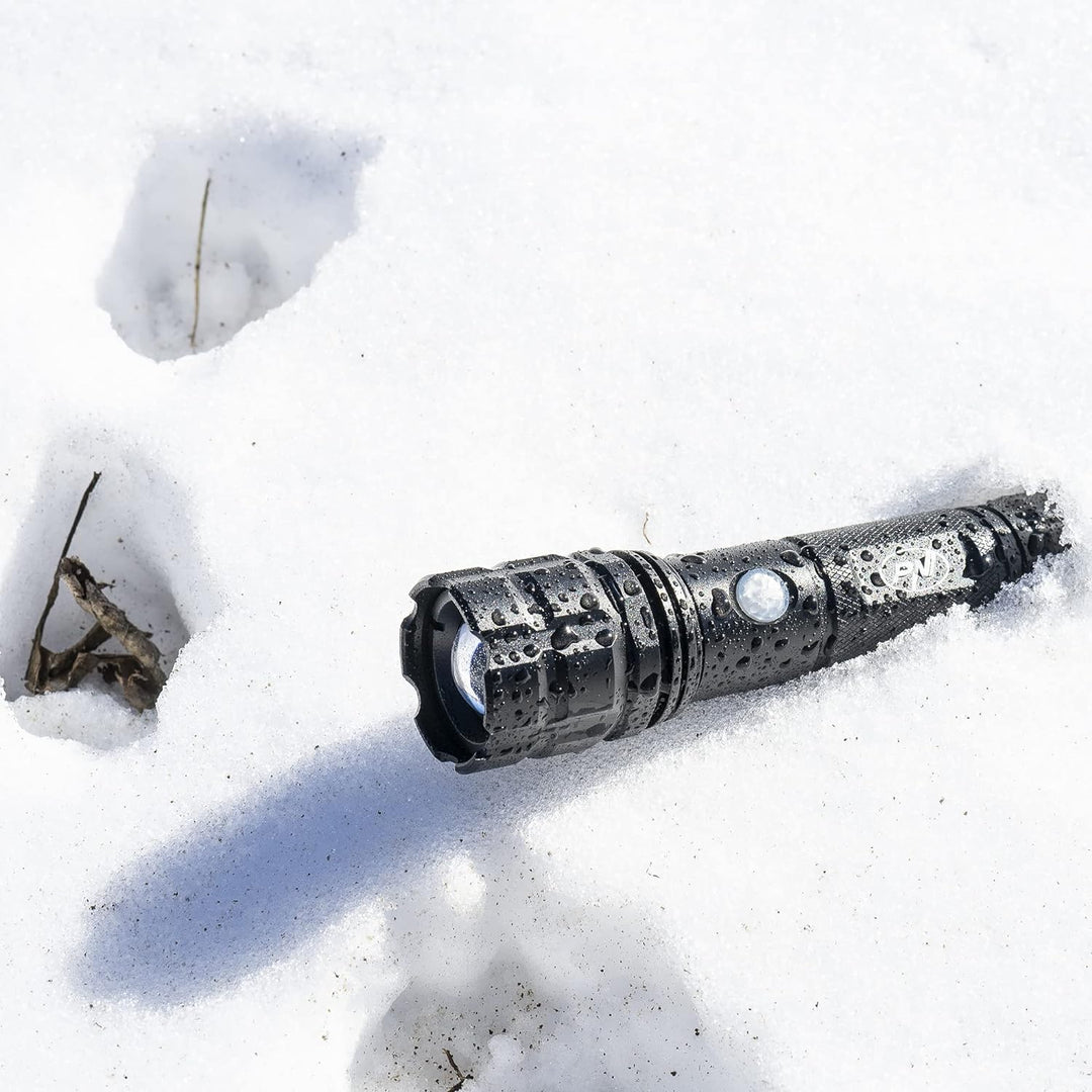 Einstellbarer Fokus LED Taschenlampe PNI Adventure F10 Aluminium 500 lm, Zoombare LED Blitz