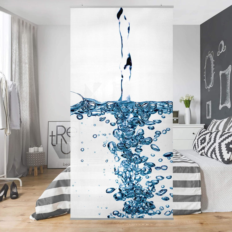 Bilderwelten Raumteiler Cool Blue Splash 250x120cm ohne Halterung 250x120cm without hanger, 250x120c