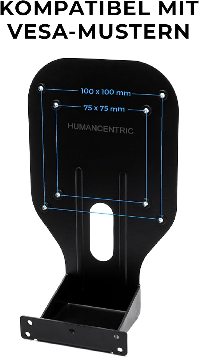 VESA Adapter Halterung für HP Monitore 2011x, 2211x, 2311x, 2511x, 2711x (V3) - by HumanCentric One