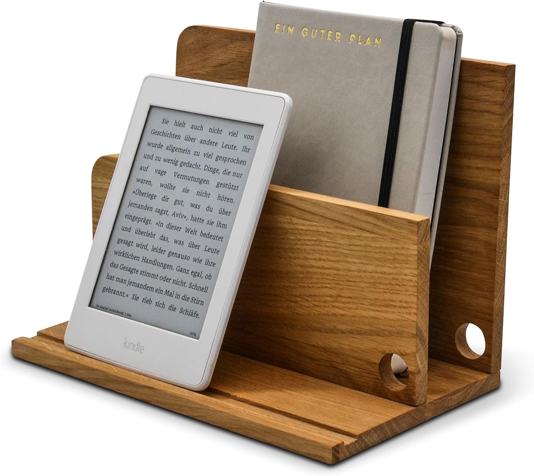 Natuhr Briefablage Schreibtisch Organizer - Maestro - Tablet & Smartphone Ladestation Handy Briefhal